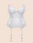 Scantilly Fascinate Plunge Basque White