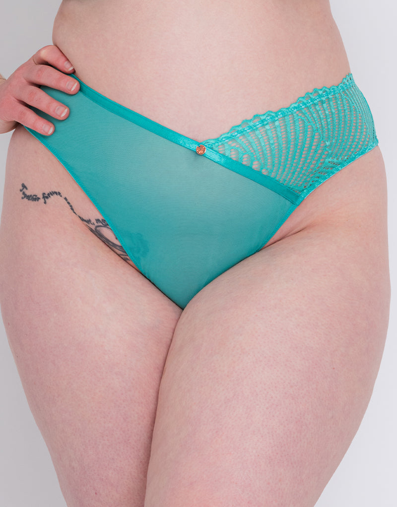 Scantilly Authority Thong Blue Lagoon – Curvy Kate CA