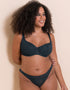 Curvy Kate All Night Lace Scooped Multiway Balcony Bra Denim Blue