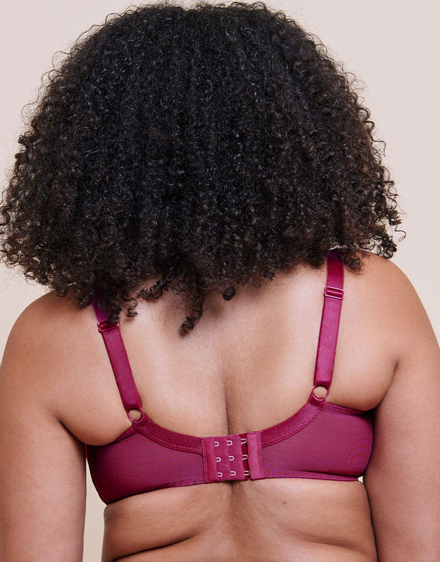 Curvy Kate Boost Sweetheart Padded Balcony Bra Magenta Pink