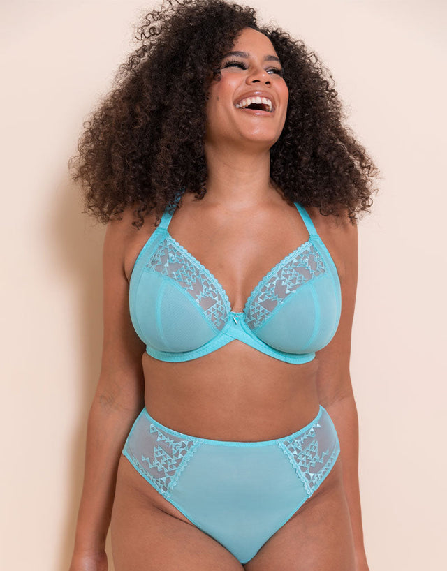 Curvy Kate Centre Stage Deep Thong Turquoise