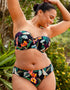 Curvy Kate Cuba Libre Bandeau Bikini Top Print Mix