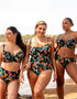 Curvy Kate Cuba Libre Bandeau Strapless Multiway Bikini Top Print Mix