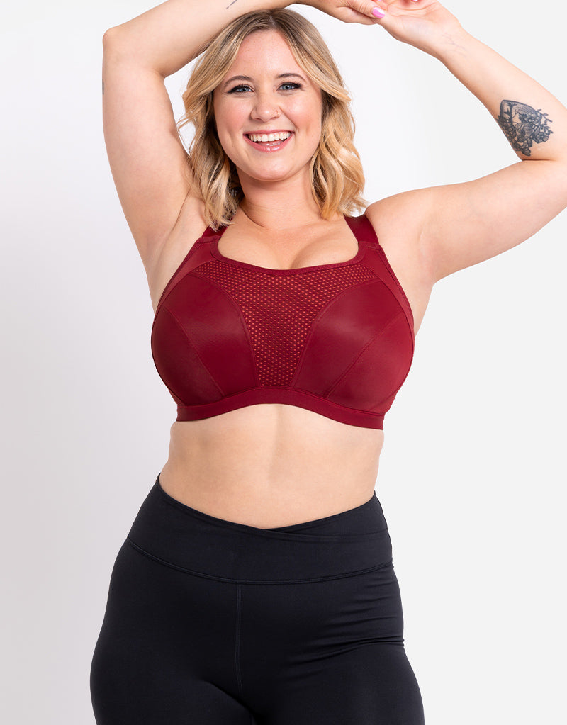 Curvy Kate Everymove Wired Sports Bra Beet Red Coral – Curvy Kate CA