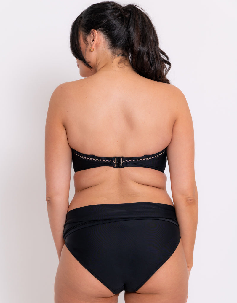 Curvy Kate Sundown Bandeau Bikini Black Print - 30D