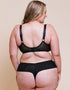 Curvy Kate Flare Deep Thong Black