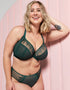 Curvy Kate Flare Full Plunge Side Support Multiway Bra Emerald Sparkle