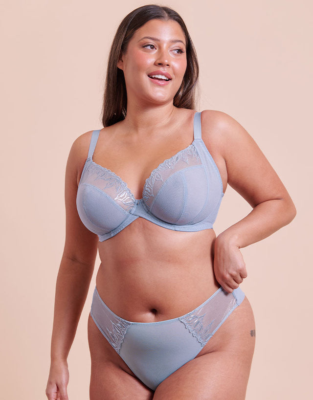 Curvy Kate Flare Full Plunge Side Support Multiway Bra Powder Blue