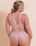 Curvy Kate Flare Deep Thong Rose Sparkle