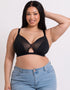 Curvy Kate Get Up and Chill Non-Wired Bralette Black