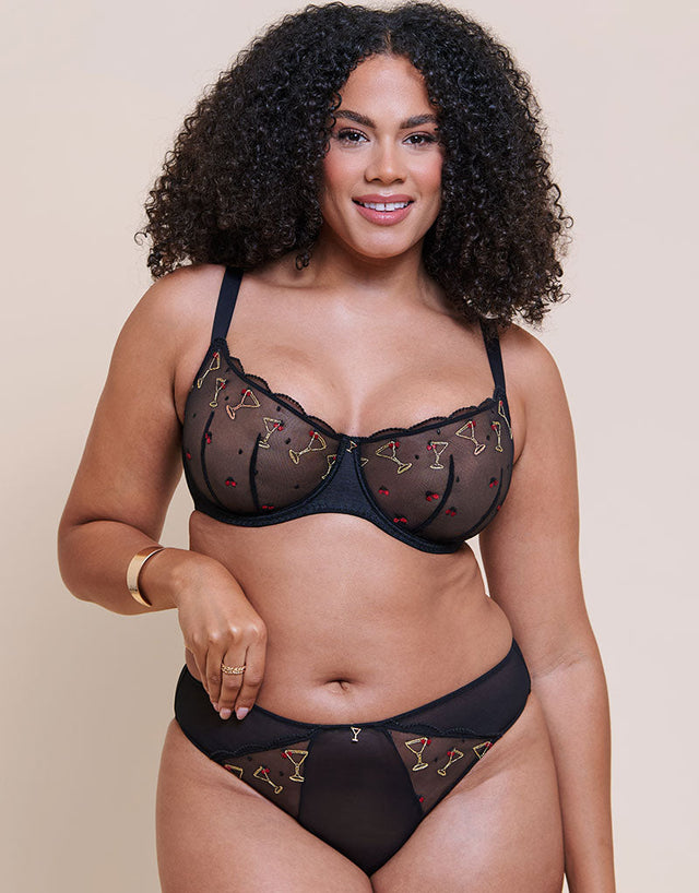 Curvy Kate Happy Hour Brazilian Brief Black