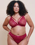Curvy Kate Heartstopper High-Apex Deep Plunge Bra Sangria
