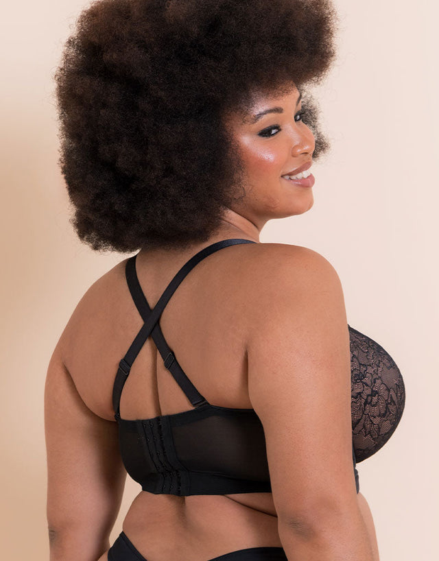 Curvy Kate Hey Girls SuperPlunge Strapless Multiway Bra Black/Latte