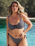 Curvy Kate Holiday Check Tie-Side Bikini Brief Black