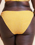 Curvy Kate Holiday Check Tie-Side Bikini Brief Sunshine Yellow