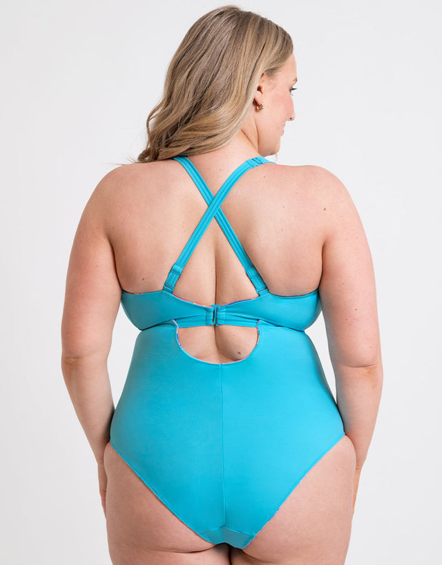 Curvy Kate Ibiza Reversible Non-Wired Multiway Swimsuit Print Mix
