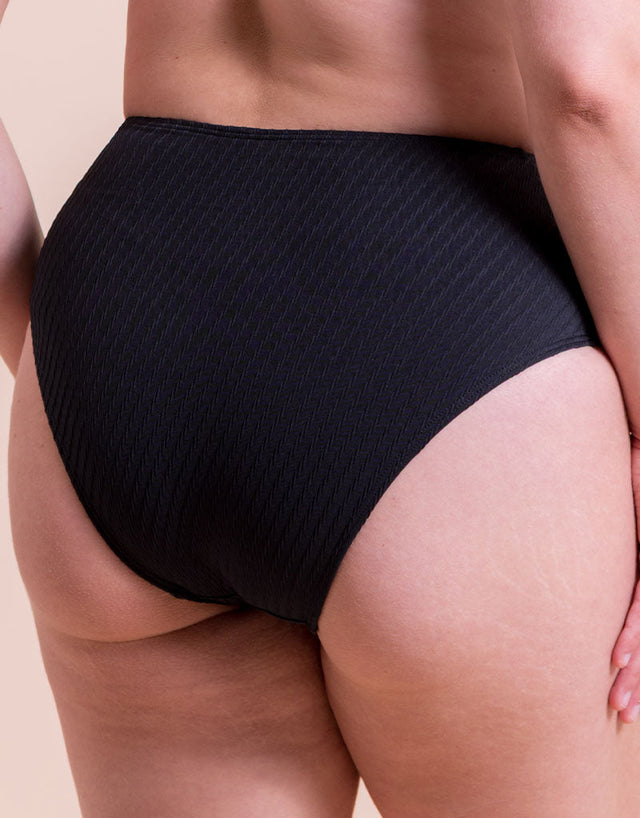 Curvy Kate Jet Set High Waist Bikini Brief Black