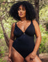Curvy Kate Jet Set Multiway Plunge Swimsuit Black