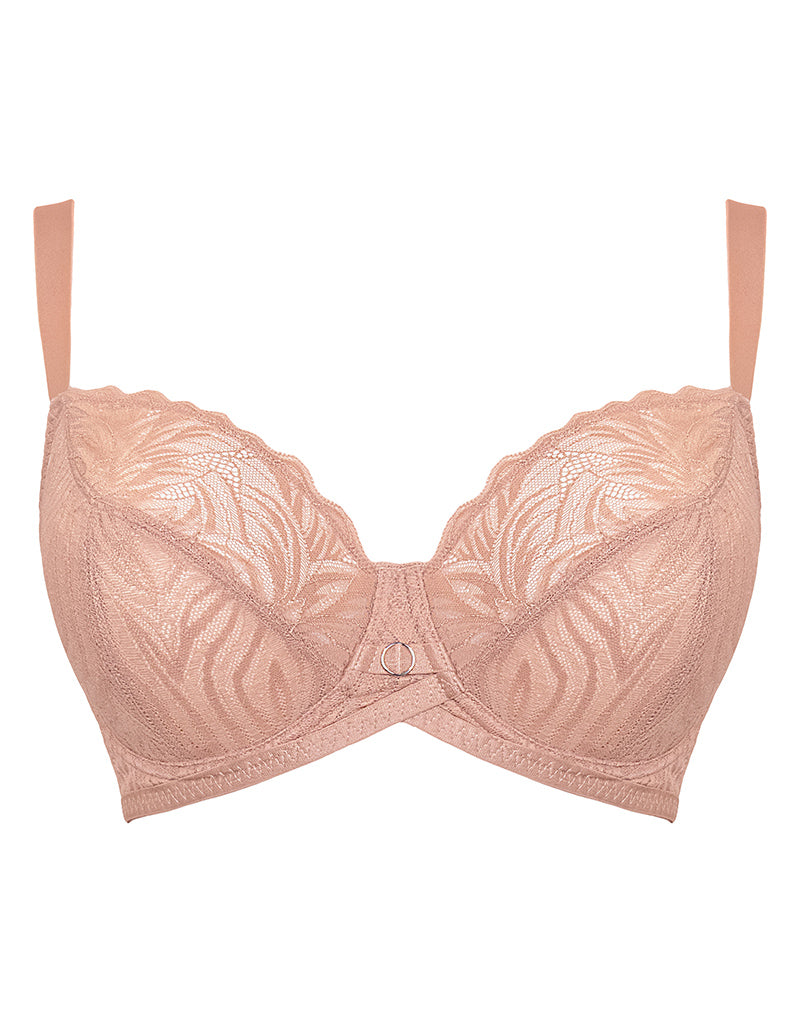 Buy Latte Nude Recycled Lace Full Cup Bra 34E, Bras