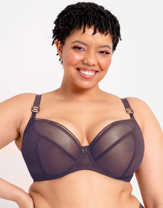 Curvy Kate Lifestyle Plunge Bra Plum Purple