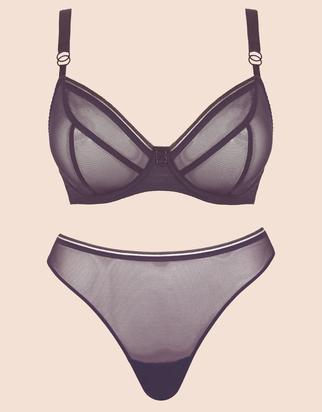 Curvy Kate Lifestyle Plunge Bra Plum Purple