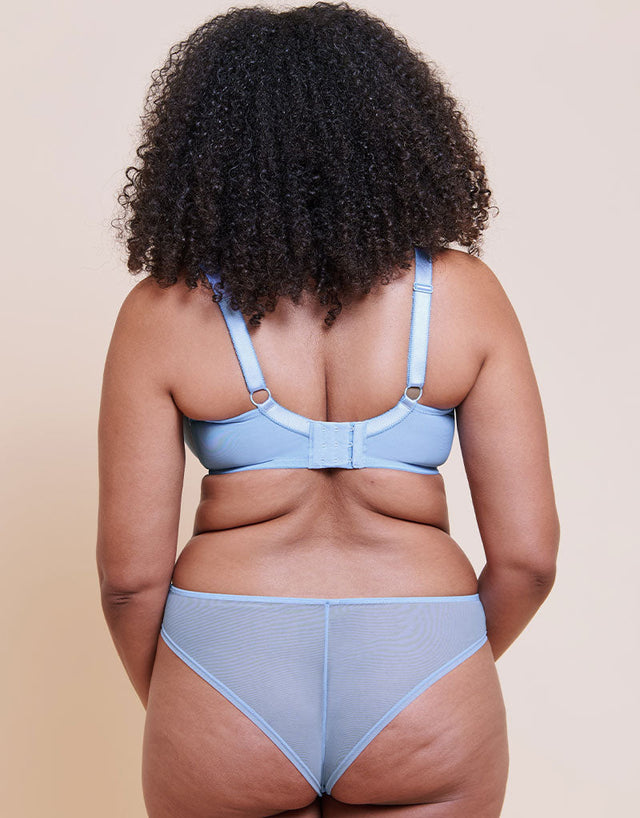 Curvy Kate Lightstyle Scallop Plunge Bra Light Blue/Silver