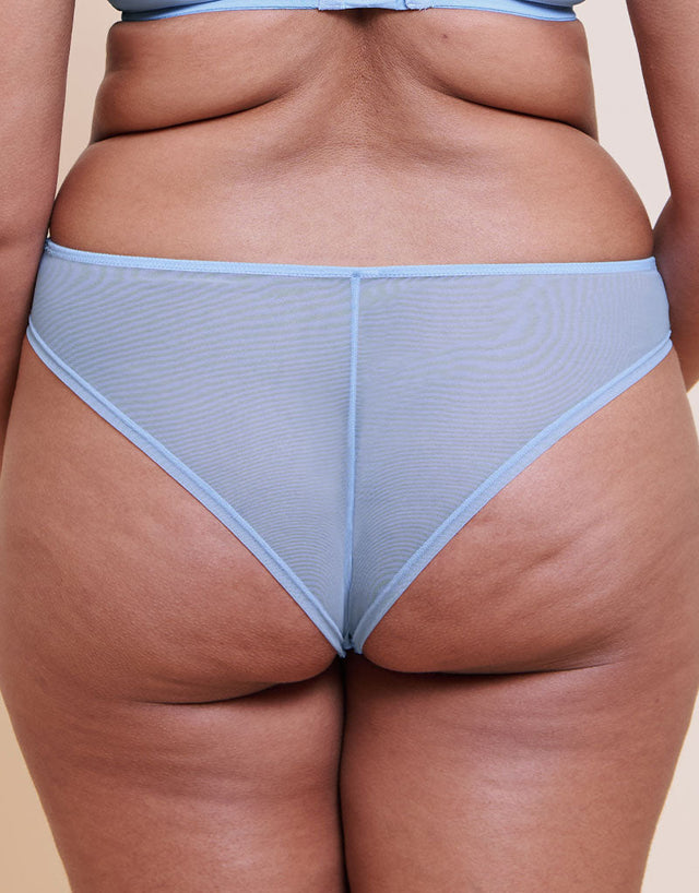 Curvy Kate Lightstyle Scallop Brazilian Light Blue/Silver