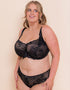 Curvy Kate Lovelace Brazilian Brief Black/ Taupe