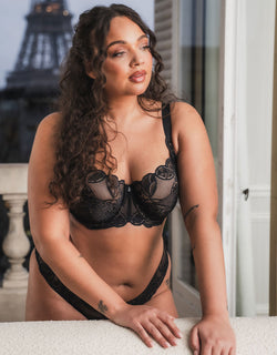 Curvy Kate Lovelace Full Cup Side Support Bra Black/ Taupe