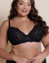 Hot Milk Heroine Plunge Nursing Bra Black