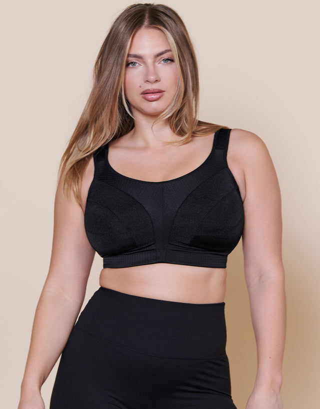 Parfait Wire-Free Active Sports Bra Black