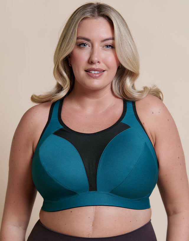 Royce Aerocool High Impact Sports Bra Teal Green