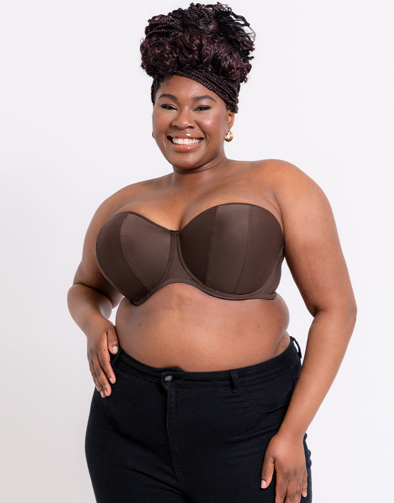 Curvy Kate Luxe Strapless Bra Cocoa - 28D