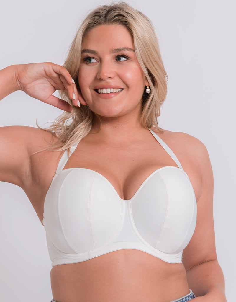 Curvy Kate Luxe Strapless Bra Pearl Ivory - 34GG
