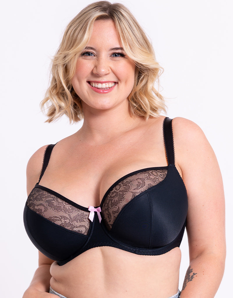 Torrid NEW‎ Lightly Lined Black Balconette Bra Size 42H - $34 New With Tags  - From Katie
