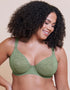 Curvy Kate Smoothie Lace Moulded Balcony Bra Sage Green