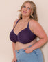 Curvy Kate Smoothie Spacer Moulded T-Shirt Plunge Bra Deep Purple