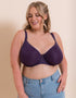 Curvy Kate Smoothie Spacer Moulded T-Shirt Plunge Bra Deep Purple