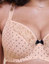 Curvy Kate Spellbound Printed Balcony Bra Cream Polka Dot Print