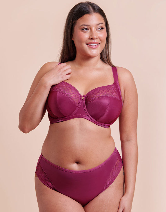 Curvy Kate Spotlight Full Cup Side Support Bra Berry Purple
