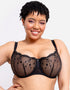 Curvy Kate Stardust Balcony Bra Black Sparkle