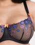 Curvy Kate Strawberry Crush Balcony Bra Black Multi