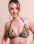 Curvy Kate Sunset Palm String Bikini Top Palm Print