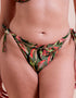 Curvy Kate Sunset Palm String Bikini Brief Palm Print