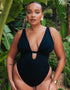 Curvy Kate Sunset Palm Reversible Non-Wired Multiway Swimsuit Palm Print