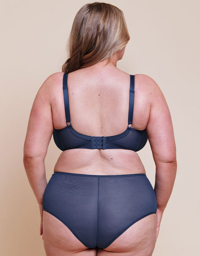Curvy Kate Victory Side Support Balcony Bra Navy Blue