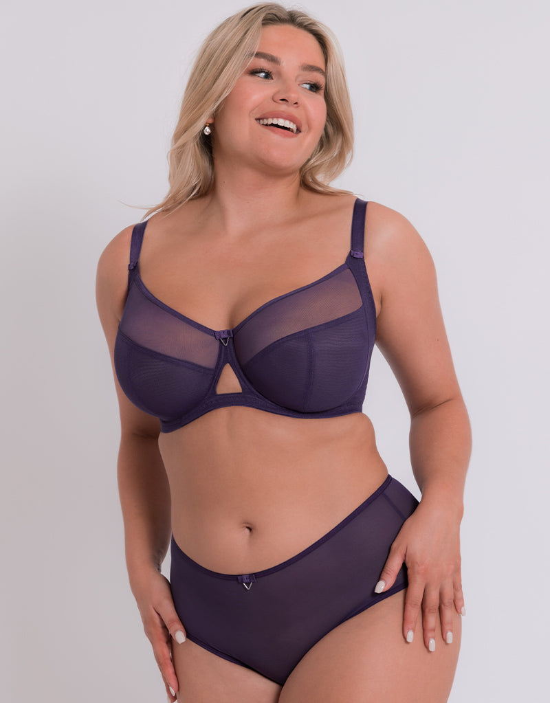 Cathalem Women's Comfort Bra, Full Coverage Convertible T-Shirt Bra Lift Up  Womens Bra(Purple,C) 