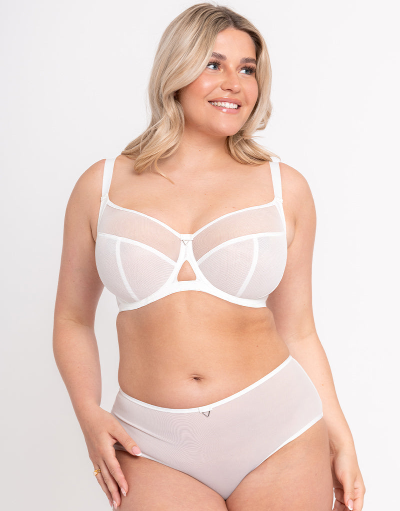 Curvy Kate Victory Side Support Balcony Bra White - 30DD