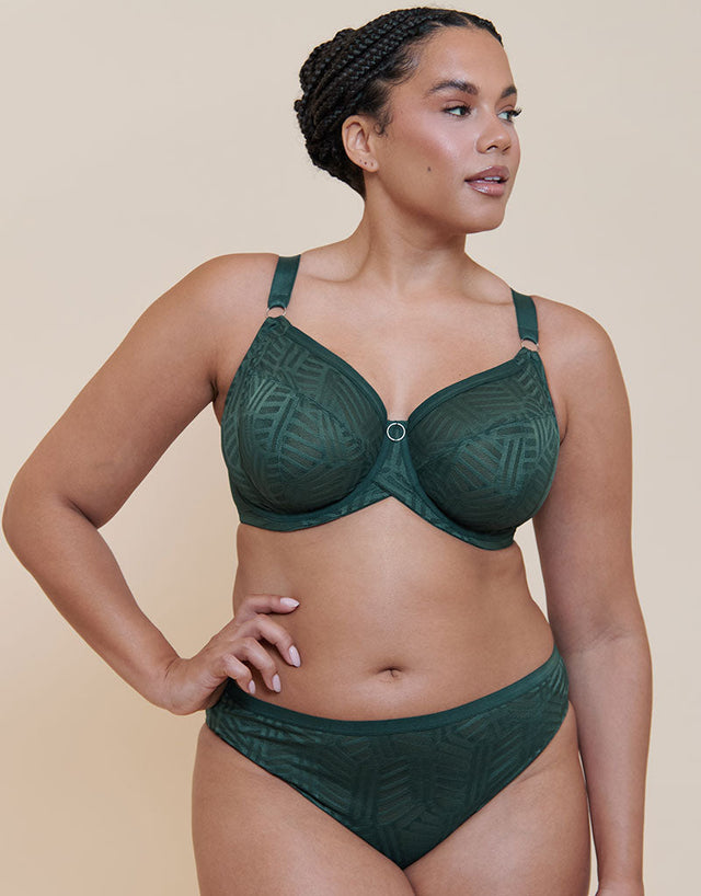 Curvy Kate WonderFull Vibe High Leg Brief Emerald