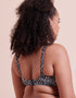 Curvy Kate Wild Horizon Padded Balcony Bikini Top Black Print